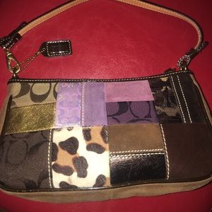 Authentic coach shoulder purse